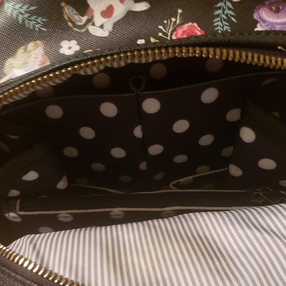 Black Polka Dots Mini Backpack Organizer - Picture 3 of 3
